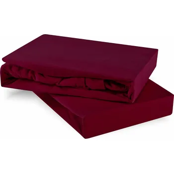 Prostěradlo Prostěradlo bordové jersey EMI: Prostěradlo 200x200
