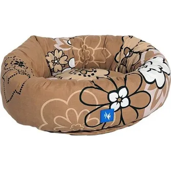 Pelíšek pro psa PROFIZOO Pelech Fox 60 hnědá kytka (bav)