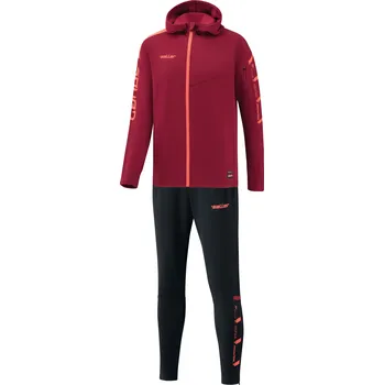 Saller SQUAD50 Reprezentační souprava | Funkční týmová souprava S.Dry-Tech BARVA: 176 tmavě červená-černá-neon oranžová, Velikost: M Styl a pohodlí pro tým i volný čas