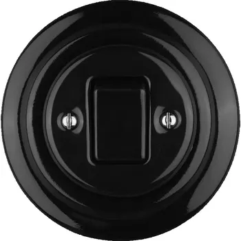 vypínač Keramický kolébkový vypínač, č. 7, černý