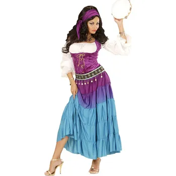 Karnevalový kostým Dámský kostým cikánky - XL