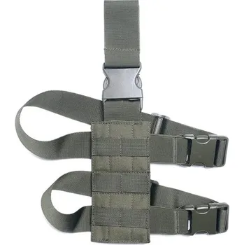 Univerzální taktické stehenní pouzdro Molle | zásobník na nohu - Zelené pouzdro na nohy