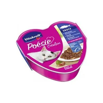 Krmivo pro kočku Vitakraft Cat Poésie Sauce vanička tresk.těst.rajč.85g