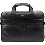 Giorgio Pánská kožená taška přes rameno Nestor černá