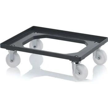 paleta Přepravní podvozky kompaktní s polyamidovými kolečky 61,6 x 41,6 x 17,2 cm - Antracitová šedá - Antracitová šedá - materiál: ABS - RO 64 PA BO-7016
