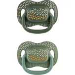 CANPOL BABIES Set symetrických silikonových dudlíků Mountains 6-18m 2ks zelený