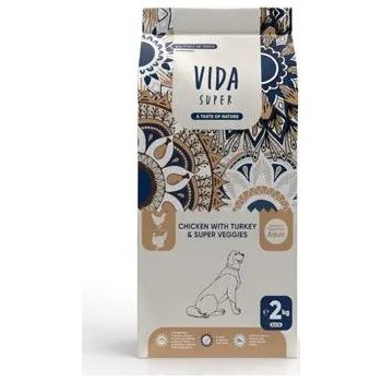 Krmivo pro psa Kraftia VIDA SUPER DOG Adult M/L Chicken & Turkey 2kg