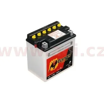 Auto-moto baterie 12V, YB10L-A2, 11Ah, 140A, BANNER Bike Bull 135x90x145