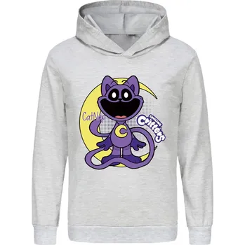 Chlapecký svetr Smiling Critters Dětská mikina s potiskem Smilings Critters CATNAP (mix barev) Barva: Šedá, Velikost: 15-16 let (170)