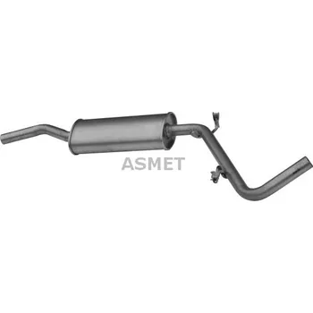 Tlumič výfuku Střední tlumič výfuku ASMET 21.011