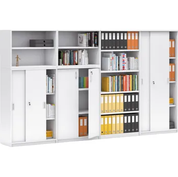 Kancelářská sestava Sestava skříní MIRELLI, typ D, bílá