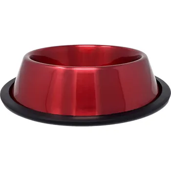 Miska pro psa PROFIZOO Miska nerezová protiskluzová 520 ml Červená