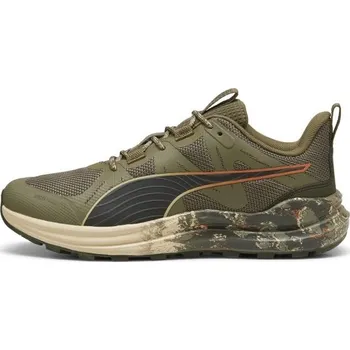 Pánská běžecká obuv Pánské běžecké boty Puma REFLECT LITE TRAIL LANDSLIDE 7.5 Khaki, Béžová