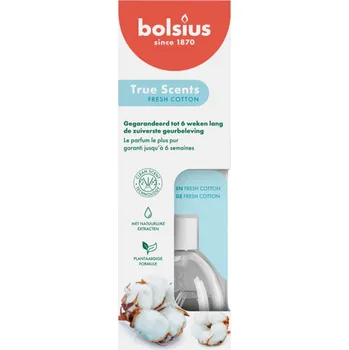 Osvěžovač vzduchu Osvěžovač vzduchu TRUE SCENTS BAVLNA s tyčinkami 60ml
