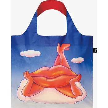 Nákupní taška Skládací nákupní taška LOQI YUVAL HAKER Lippy Lips