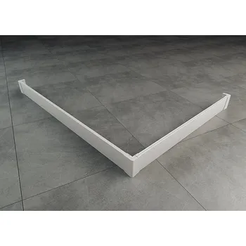 Sprchová vanička Ronal Bathrooms (Sanswiss) Hliníkový přední panel Ronal Livada pro obdélníkovou vaničku - I panel 1000 x 95 mm, bílá lesklá