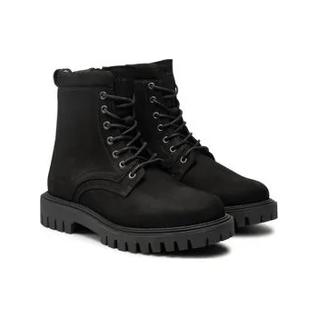 Dámské tenisky Tommy Hilfiger Turistická obuv Casual Hilfiger Chunk Z Nbk Boot FM0FM05149 Černá 41