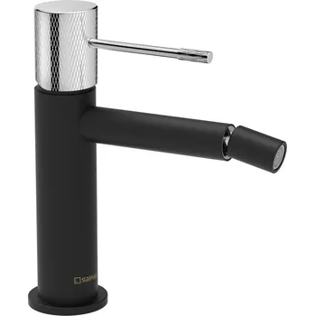 Vodovodní baterie SAPHO SOLARIS stojánková bidetová baterie, černá mat/chrom