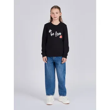 Dívčí mikina Dívčí mikina Enjoy my best live - černá 146