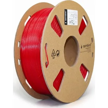 Příslušenství k 3D tiskárně Gembird filament PETG 1.75mm 1kg, červená 3DP-PETG1.75-01-R