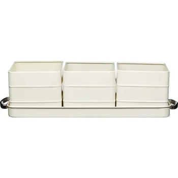 Květináč Plechové květináče na bylinky Living Nostalgia