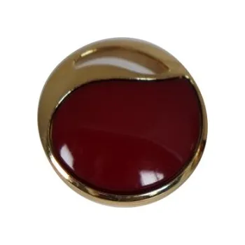 Knoflík Knoflík dámský DILL 310311 ČERVENÝ KOVOVÝ - Červená, 13mm