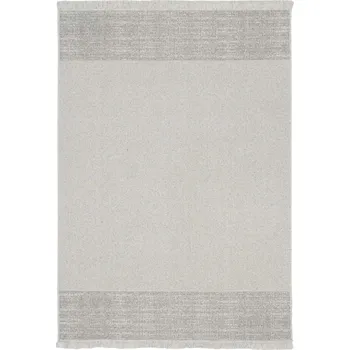 Koberec Vlněný koberec Agnella Noble Sullo Světle Šedý (třásně) - 80 x 160 cm