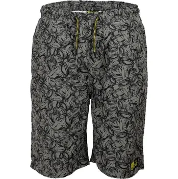 Pánské kraťasy BLACK CAT - Kraťasy Beach Shorts Grey Black vel. S