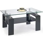 Konferenční stolek Diana I, čirá / černá