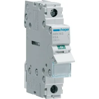 vypínač Hager SBN163 Vypínač 1 pól. 63A