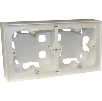 Elektroinstalační krabice ELKO EP 10994 AGE Krabice pro montáž na povrch dvojitá - ledová