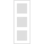 OBZOR DSD 00-00000-3182 Rámeček trojnásobný plexisklo DECENTE, bílý