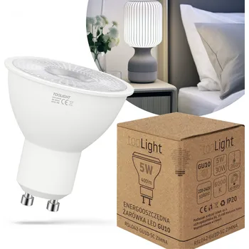 Žárovka Toolight Toolight, LED žárovka GU10, 5W, 400lm, 6000K, studená barva, RSL042, OSW-20023