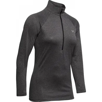 Dámské oblečení Under Armour Armour Tech Half Zip Top Womens Carbon Heather 12 (M)