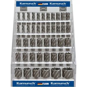 Vrták Karnasch 201607 | Jádrové vrtáky SILVER-DRILL LINE 50 SET DISPLAY, WELDON 12-50 mm, sada 44 ks