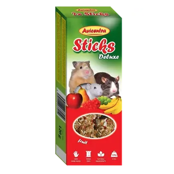 Krmivo pro hlodavce Avicentra Tyčinky deluxe s ovocem pro křečky, potkany a myši