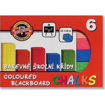 Koh-i-noor křída školní barevná - 6 taktů