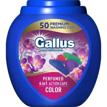 Prací prášek Gallus Professional parfémované kapsle na praní 4v1 Color 50ks