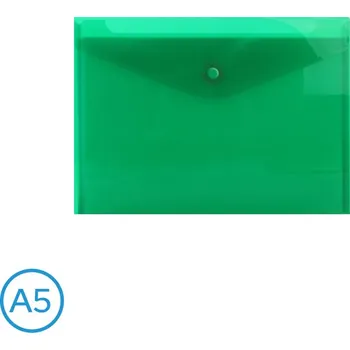 Obal spisový s klopou a drukem A5 zelený I255224