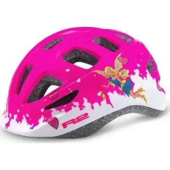Cyklistická přilba dětská helma R2 BUNNY ATH28B - Růžová/bílá, (XS) 48-50cm