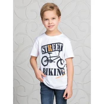 Chlapecké tričko Chlapecké tričko Street Biking - bílá 146