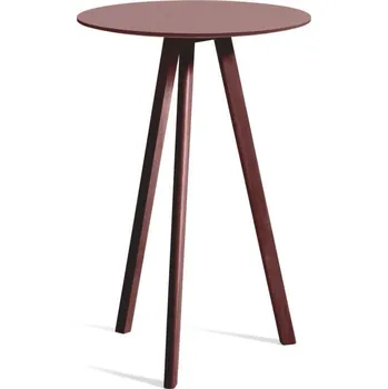 Barový stolek HAY Stolek CPH 20 Ø70, bordeaux/burgundy linoleum