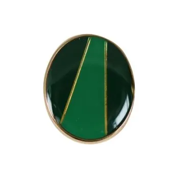 Knoflík Knoflík dámský DILL 360141 ZELENÝ KOVOVÝ - Zellená, 18mm