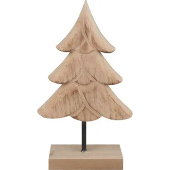 Dřevěný stromek na postavení přírodní 12 x 20 cm