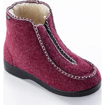 Dámská zimní obuv Mjartan, s.r.o. Dámské kotníkové důchodky s beránkem na zip 37