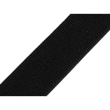 Zip Suchý zip plyš šíře 39 mm elastický METRÁŽ - černá