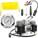 GEKO Dvoupístový kompresor do auta 10 bar, 12V, s LED svítilnou a příslušenstvím