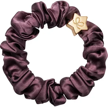 Gold Star Silk Scrunchie Mulberry