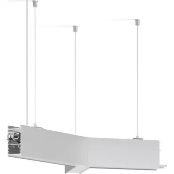 Ledshopik Svítidlo SERPENT tvar Y90 | závěsné | svit up-down | stříbrné | prizma | 4000K | ON-OFF