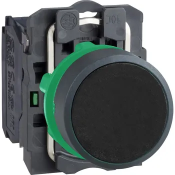 vypínač Schneider Electric XB5AA21 Ovládač stiskací lícující, 1 Z - černý